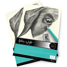 Ashton and Wright - A3 Classic Ivory Sketching Pad - 160gsm Paper - 30 Sheets - Pack of 2