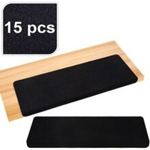 Gr8 Home (Black) Rectangular Stair Carpet Treads Staircase Cover