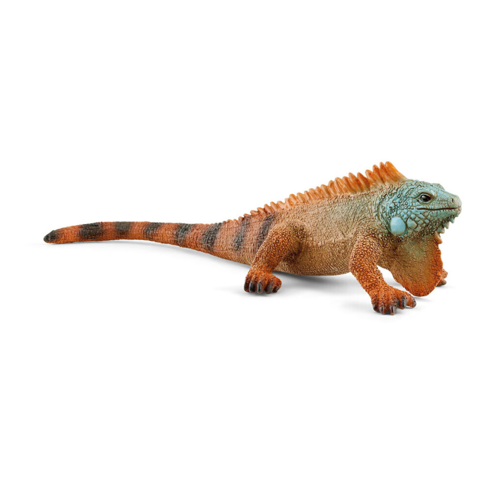 Schleich Wild Life Iguana Toy Figure 14854 - Premium Detail Reptile Figure for Kids 3-8