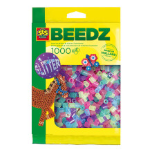 SES CREATIVE Beedz Iron-on Beads 1000 Mix Glitter (00746)
