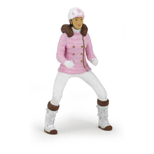 Papo - Figurinha Cavaleira Moda Inverno