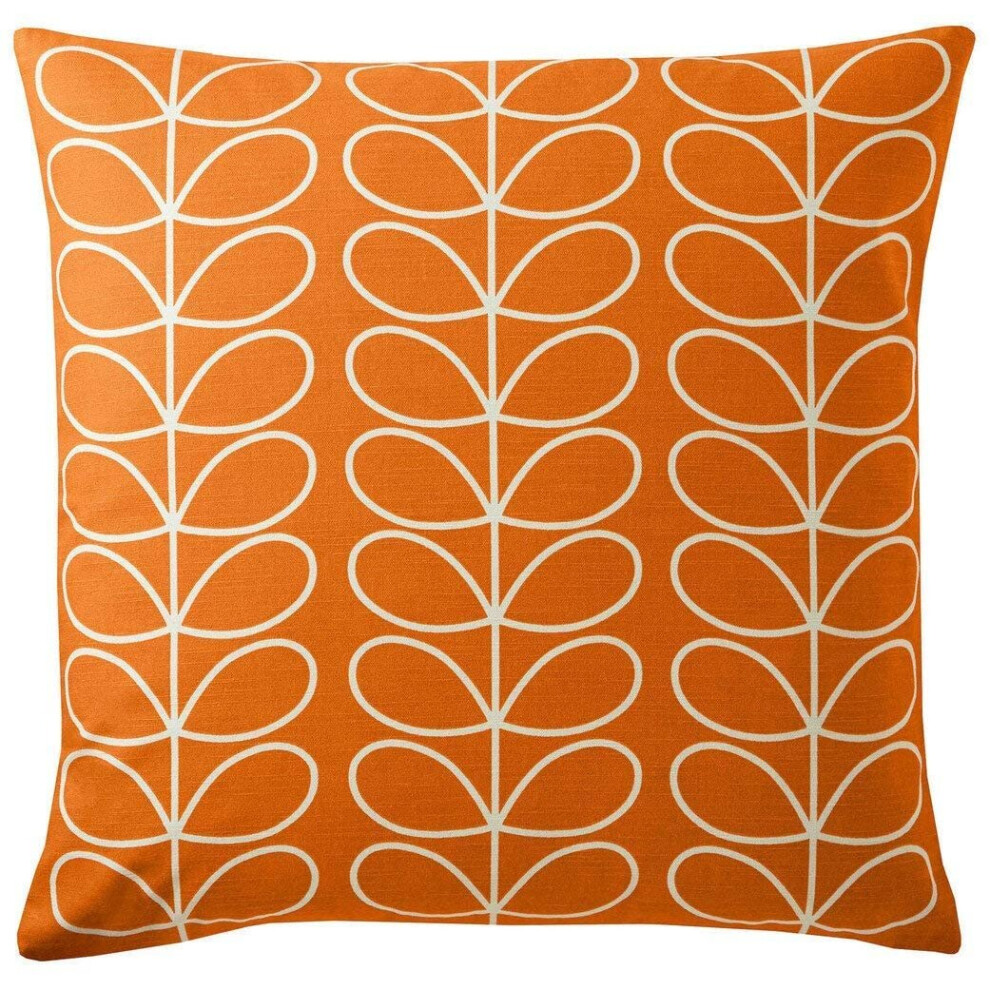 Orla Kiely Cushions 50 x 50cm SMALL Linear Stem Persimmon Filled Cushion