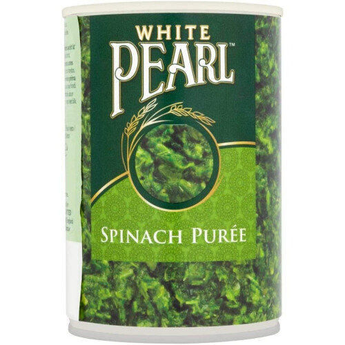 White Pearl Spinach Puree 395g (Pack of 2)