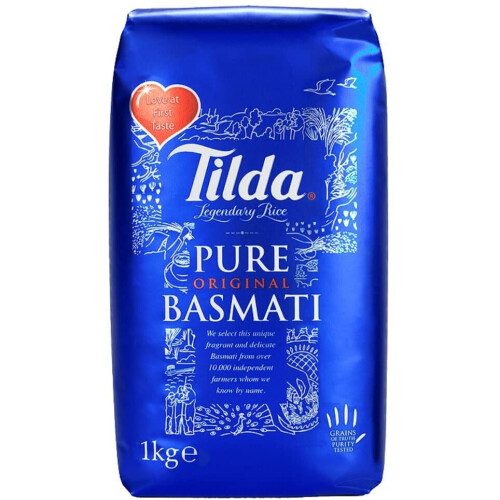 Tilda Basmati 1Kg (Pack of 8)