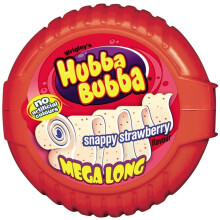 Hubba Bubba Strawberry Tape Packet 56g (Pack of 12)