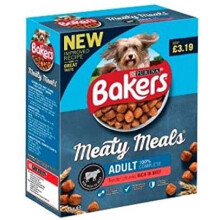Bakers Meaty Meals Tasty Beef | 1Kg x 5