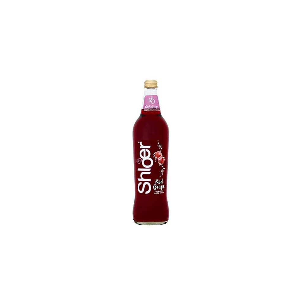 Shloer Red Grape Sparkling Fruit Drink 750ml (Pack of 6)