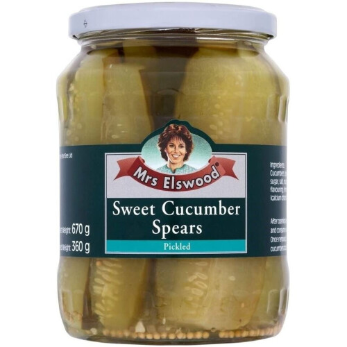 Mrs Elswood Whole Sweet Cucumbers 670g