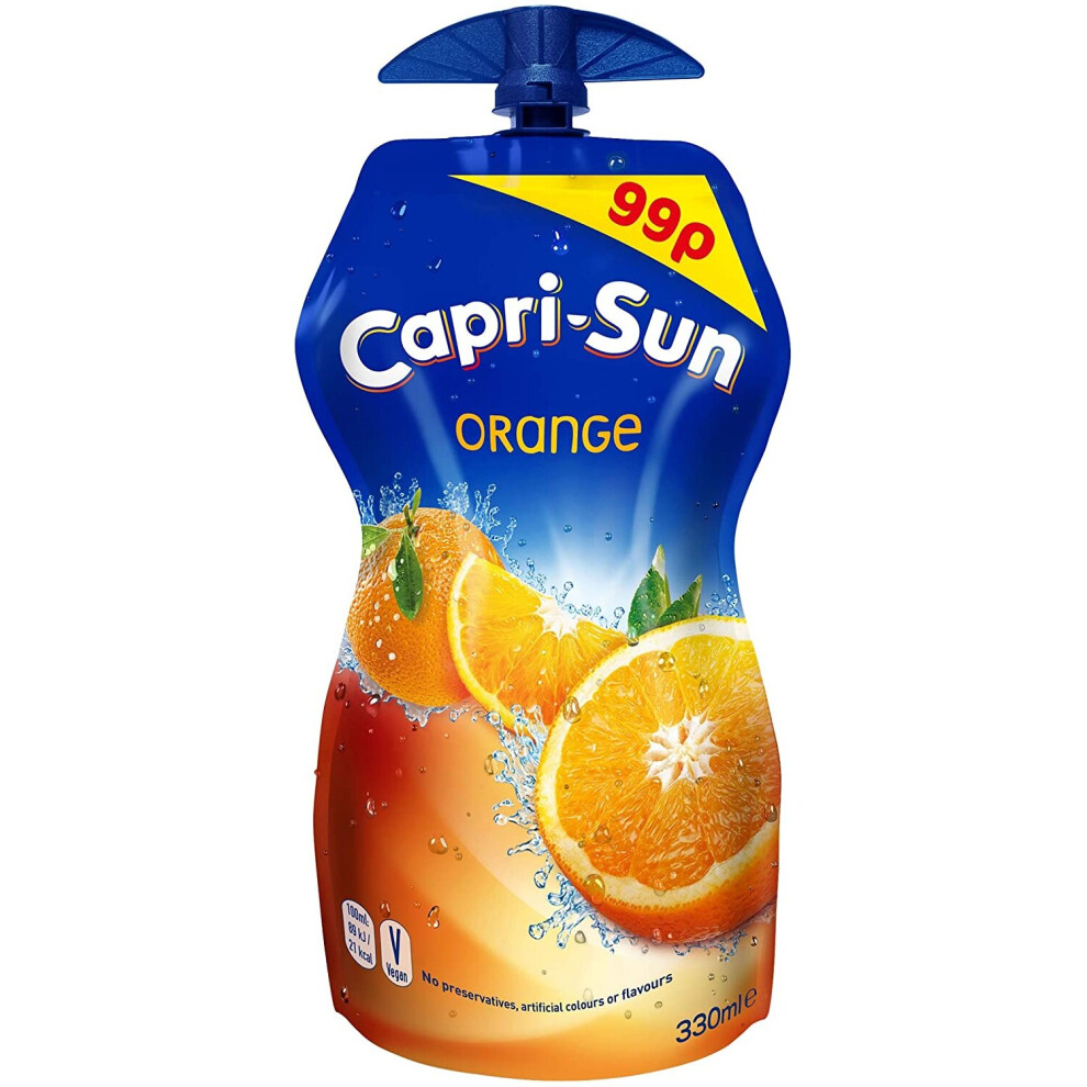 Capri-Sun Orange Juice Drink 330ml (Pack of 15)