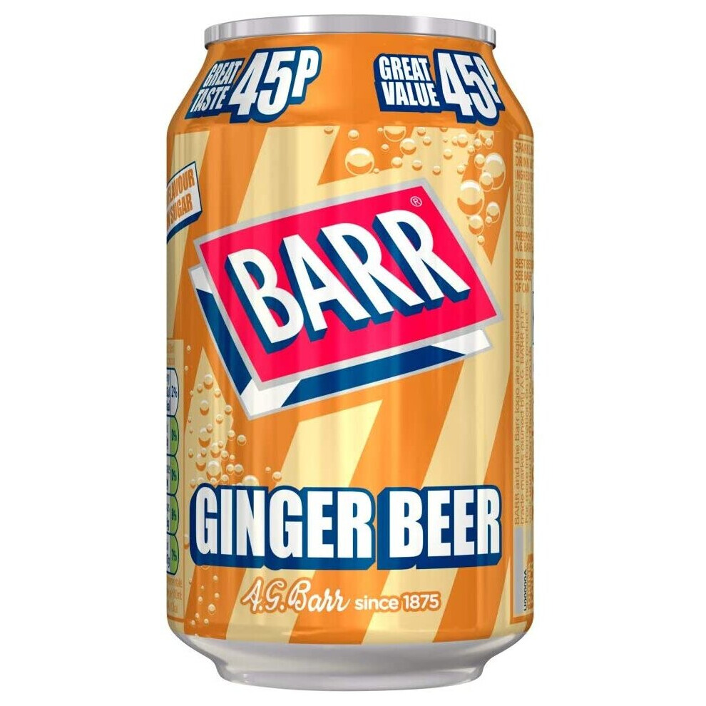 Barr Ginger Beer 330Ml Can (Pack Of 24)