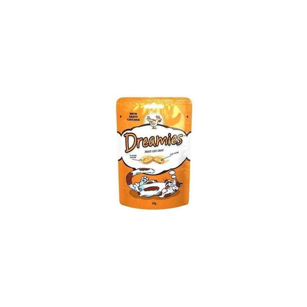 Dreamies Chicken Cat Treats - 60Gm - Pack of 8