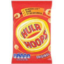 Hula Hoops Original Crisps 34g (Pack of 32)