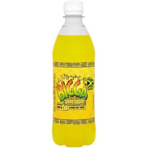 Bigga Pineapple Flavour Soft Drink 600ml (Pack of 12)