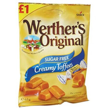 Werthers Creamy Toffees Sugar free, 65 g