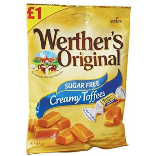 Werthers Creamy Toffees Sugar free, 65 g