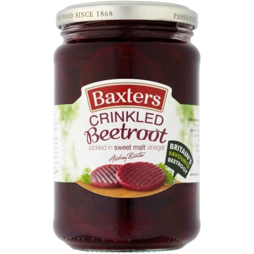 Baxters Crinkled Beetroot 340g (Pack of 6)
