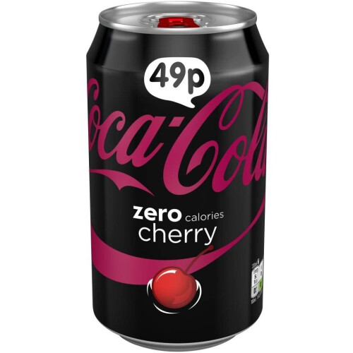 Coca Cola ( 24 Pack ) Coke Zero Cherry - 330ml