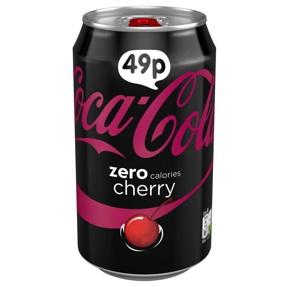 Coca Cola ( 24 Pack ) Coke Zero Cherry - 330Ml