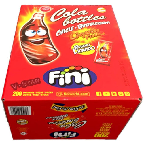 FINI COLA Bottles Liquid Filled Bubblegum Retro Sweets & Candy (200) 1