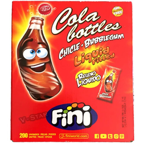 FINI COLA Bottles Liquid Filled Bubblegum Retro Sweets & Candy (200) 2