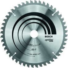 Lama per seghetto alternativo e radiale - BOSCH - Optiline Wood - 260x30 - 48 Denti