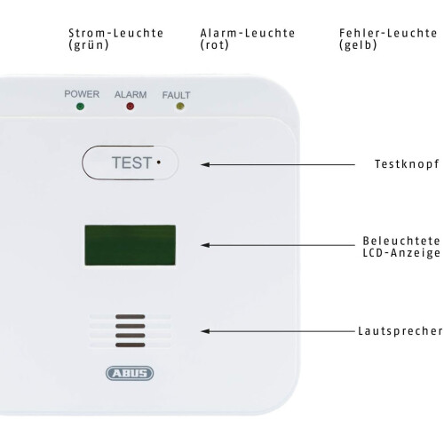Abus ABUS COWM510 Carbon Monoxide Detector 2