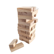 Large Stacking Tumbling Tumble Wooden Blocks Tower 54pcs Family Jenga GAME TOY