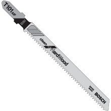 Decoupeerzaagblad - BOSCH - T 101 AIF - Schoon voor Hout - BIM bi-metaal - 100 mm (5 stuks)