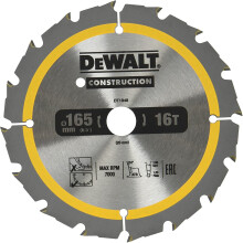DeWALT Kreissägeblatt, für kabellose Kreissägen, 165-20 mm, 16 Zähne - DT1948-QZ