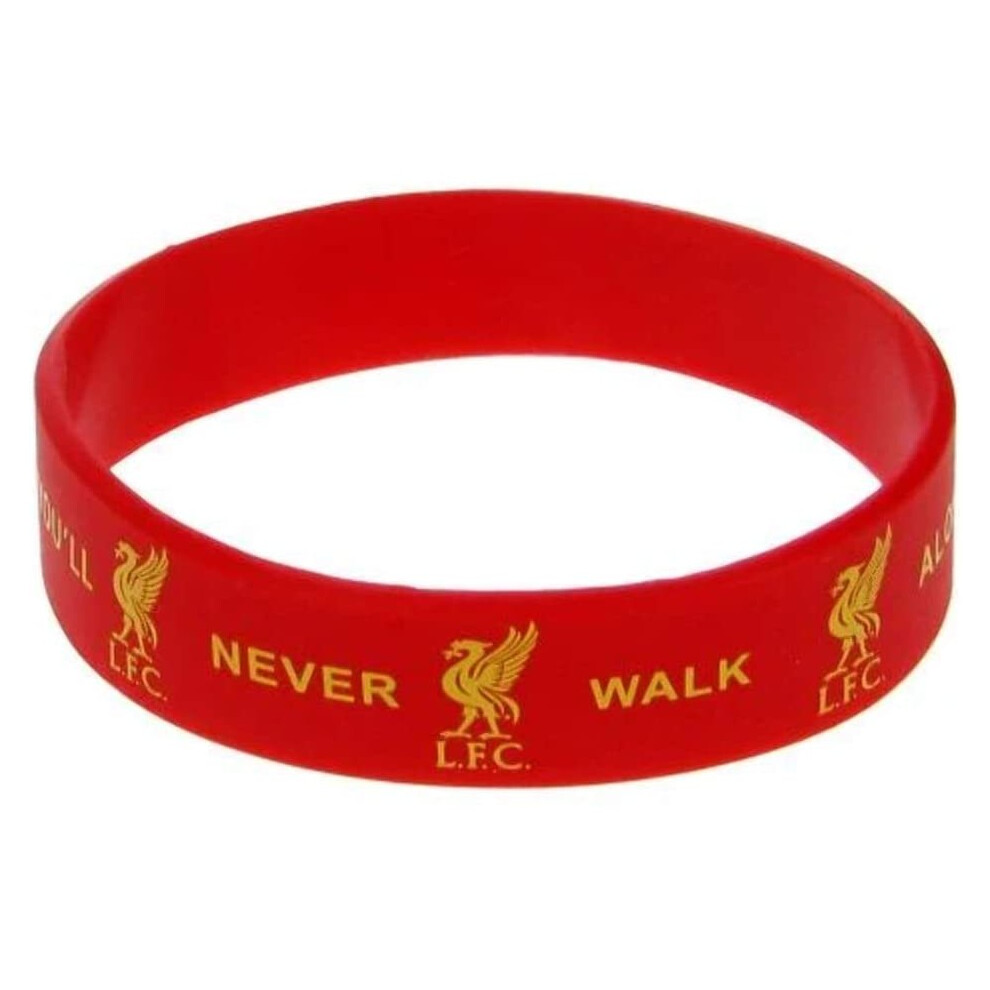 Liverpool Fc Club Licensed Liverpool Silicone Wristband - Red