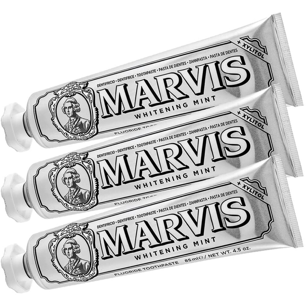 Marvis Toothpaste Whitening Mint 85ml, 3 - Pack (3 x 85ml)