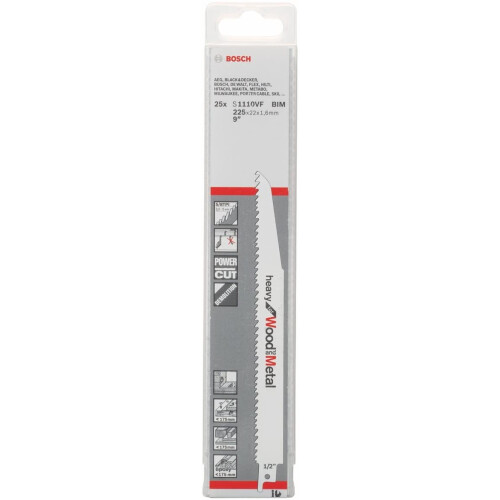 Bosch Lâmina de serra Sabre Bosch S 1110 VF Pesada para...
