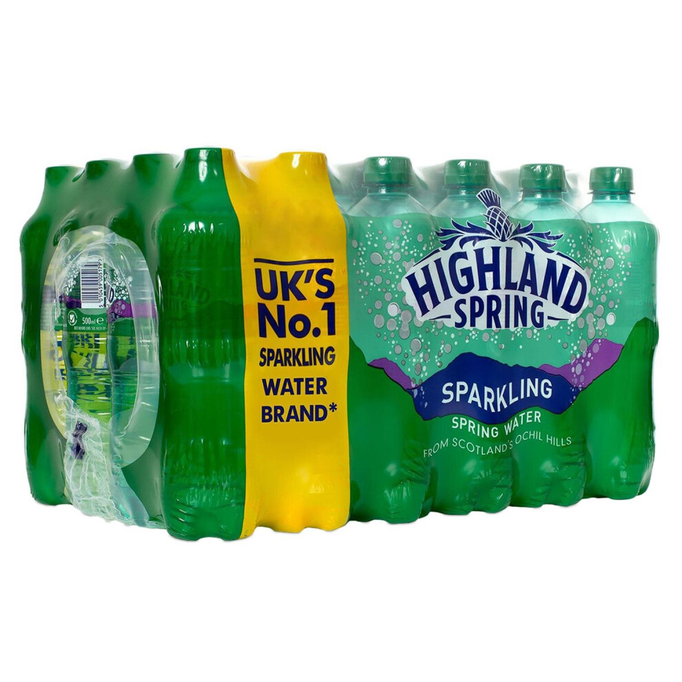 Highland Spring Sparkling Spring Water 500ml x24