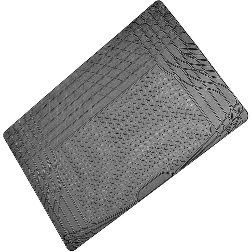 Sakura Rubber Boot Mat Ss5125 - Protects Your Vehicle Carpet - 120 X 80 Cm - Fits All Cars - Trim-To-Fit Black 5011927162004