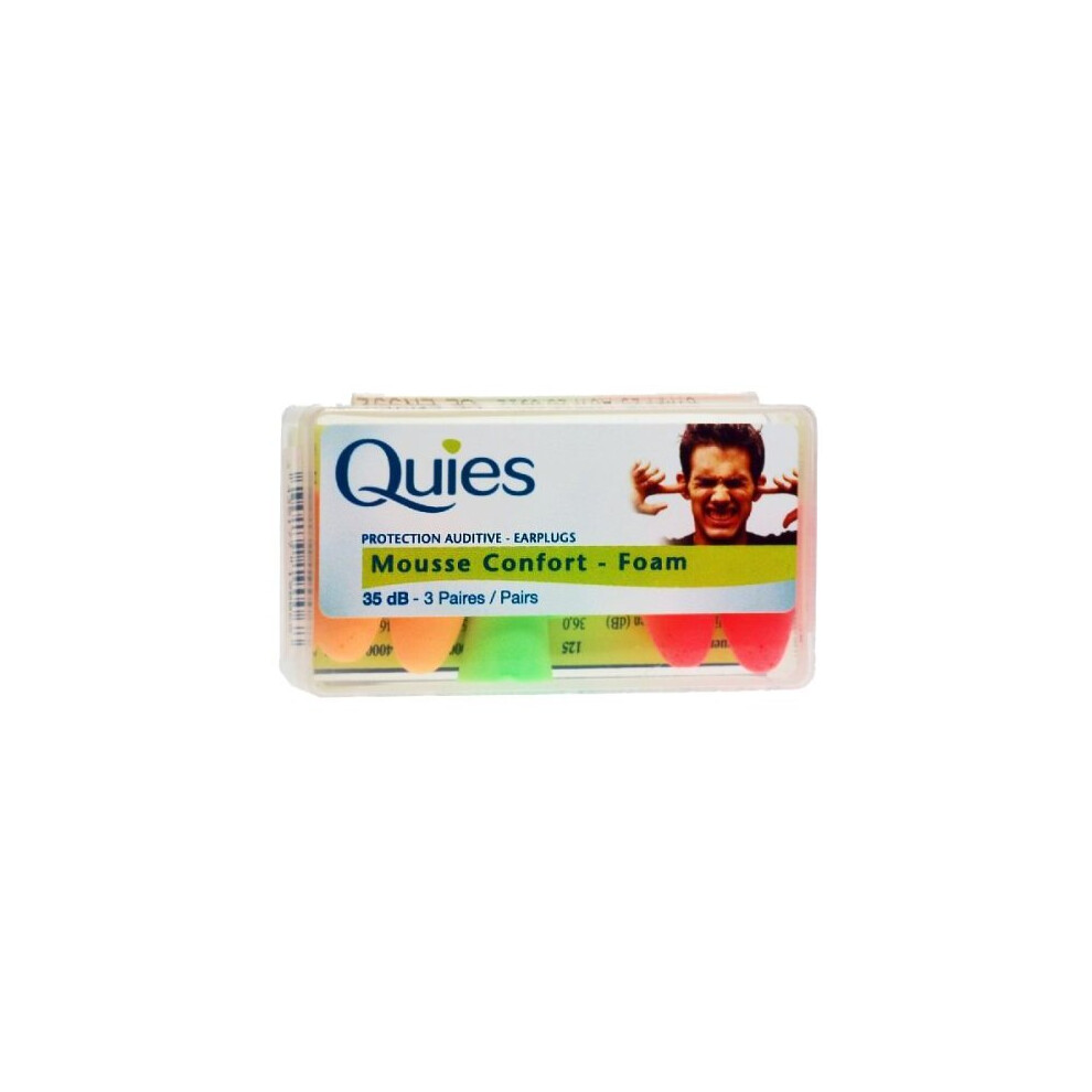 Quies Protection Auditive - Earplugs 35dB-3 Pairs