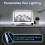 Luminoodle USB Bias Lighting - Ambient Home Theater Light, LED Backlight Strip - 6500K Accent Lighting to Reduce Eye Strain, Improve Contrast (Lar 3