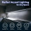 Luminoodle USB Bias Lighting - Ambient Home Theater Light, LED Backlight Strip - 6500K Accent Lighting to Reduce Eye Strain, Improve Contrast (Lar 4