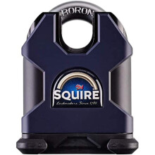 Squire Heavy Duty Padlock (SS65CS) - Toughest Closed Shackle - Durable Stronghold Padlock - Alloy Steel for Corrosion Resistance - Weatherproof Lock