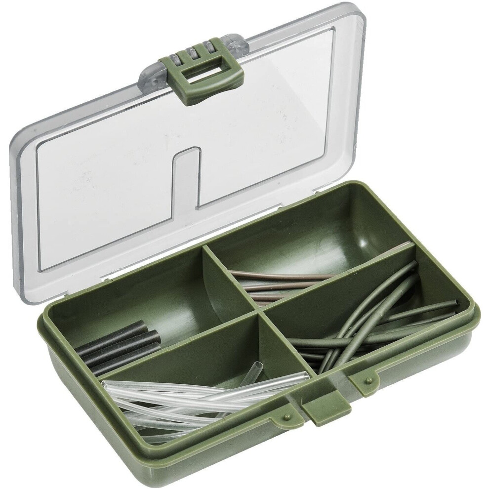 FLADEN 44 Piece CARP RIG TUBE Terminal Tackle Set - Contains Assorted Tubing in a Handy Loaded Tackle Box [15-7002]