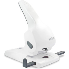Rapesco 1383 Hole Punch Zero-65 Heavy Duty, 65 Sheet Capacity - White