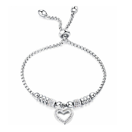 (Silver) Heart Bracelet