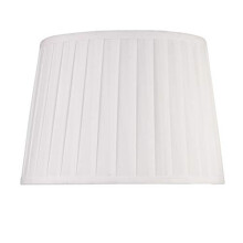 Queenswood Traditional Ivory White Pleat Table Lamp Shade - Shade Only