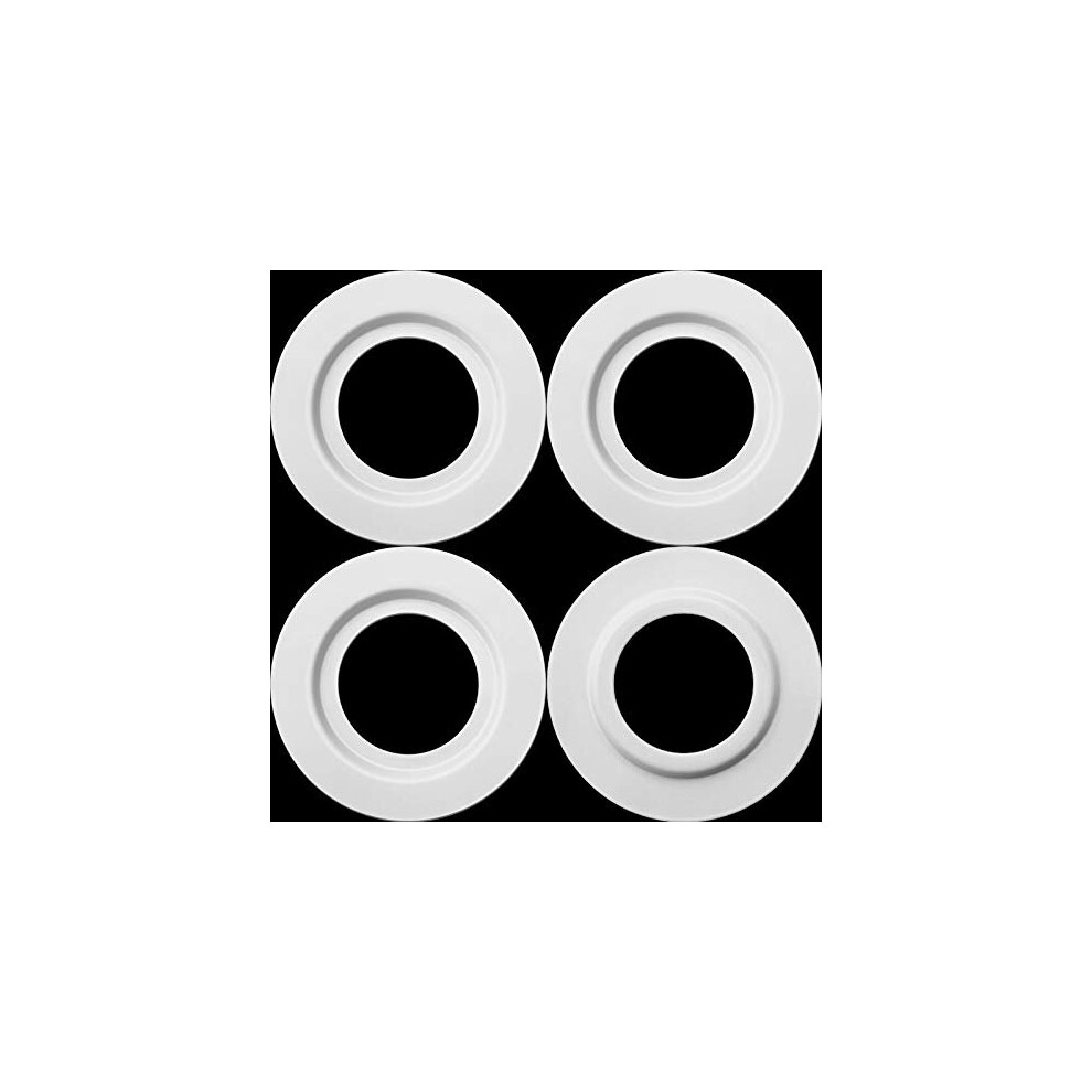 4 Pieces Metal Lamp Shade Reducer Ring for ES/E27 to BC/B22 Plate Light Fitting Lampshade Washer Adaptor Converter(White)