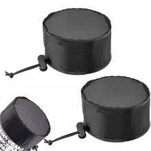 2Pcs Grow Tents Vent Cover- 6" Duct Filter Vent Cover- Grow Tents Vent Filter Cover with Elastic Band and Fixed Buckle to Dust-Proof for Plant Gr