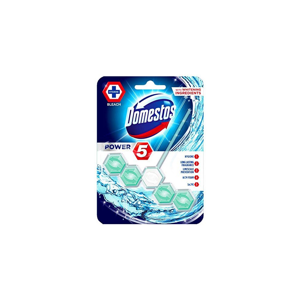 Domestos Power 5 Rimblock Bleach Toilet Cleaner (9 Pack)