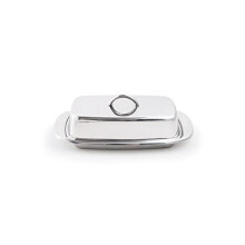 Plat Ă beurre double en acier inoxydable Fox Run, 7,5"