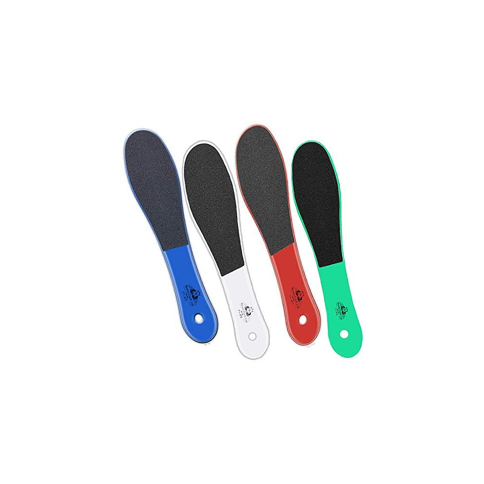 Beautytrack Colourful Foot File Hard Skin Remover Pack Of 4 - Best Foot Files For Hard Skin Feet Hard Skin Remover Pedicure Callus Remover Rasp Heel Peel Egg