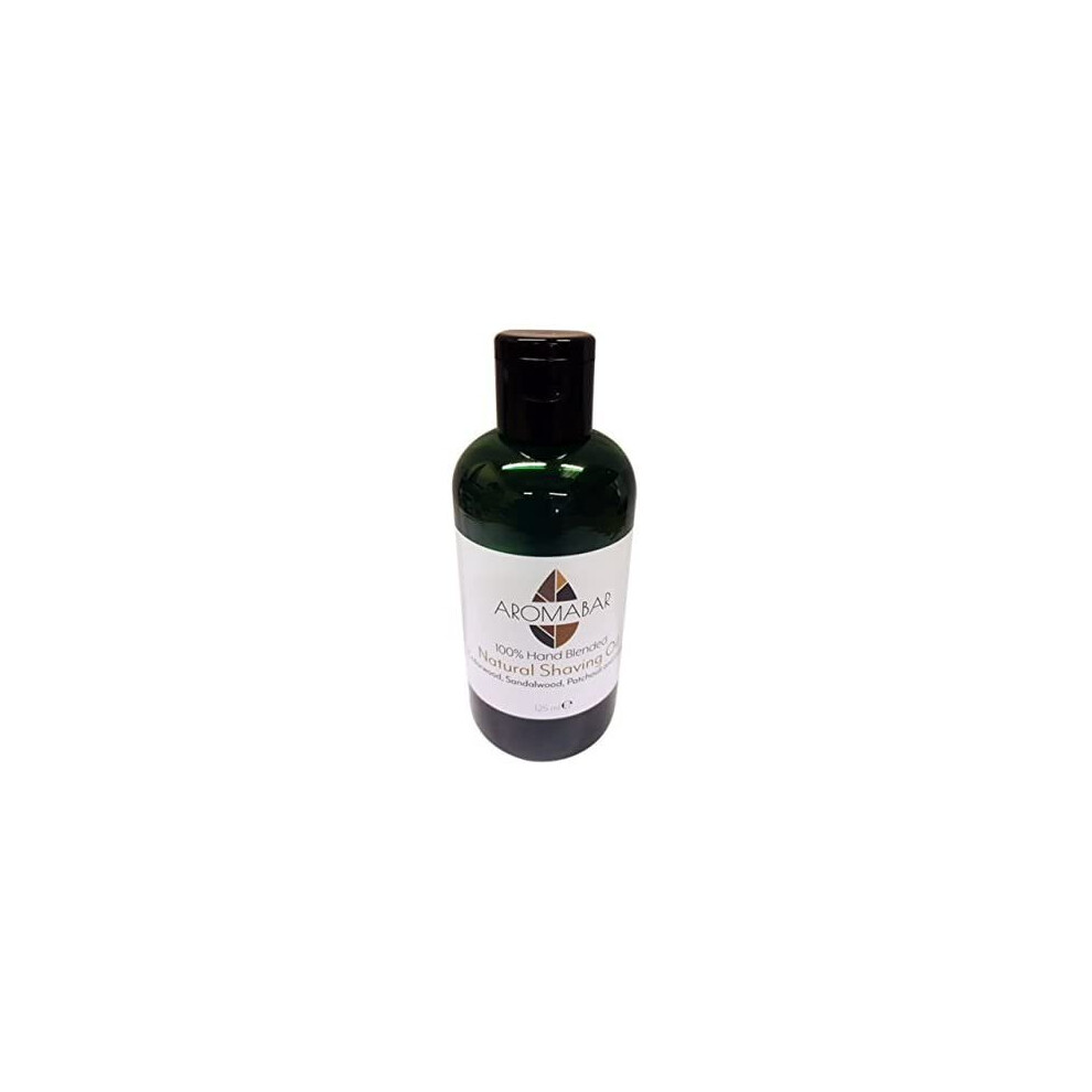 Aromabar Natural Shaving Oil Cedarwood Sandalwood Patchouli & Lemon 125Ml