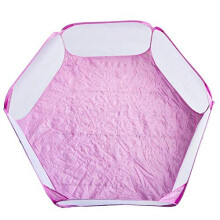 Portable Small Animal Playpen Breathable Pet Cage Tent Pop-Up Exercise Fence Transparent Yard Fences Folding Play Pen for Guinea Pig, Rabbits, Ha