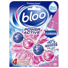 Bloo Power Active, Flowers, Toilet Rim Block, Pack of 10